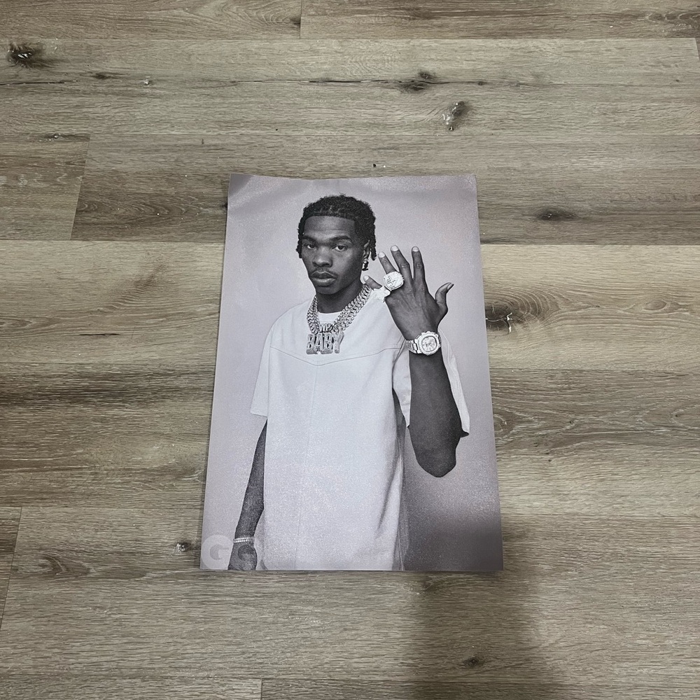 Black and White rapper poster Lil Baby